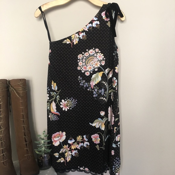 π {Anthropologie} Ashbury One-Shoulder Dress 2P - Picture 7 of 8